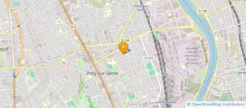 localisation de l'entreprise GERANCE ENTREPRISE ETIENNE PELLE à VITRY-SUR-SEINE