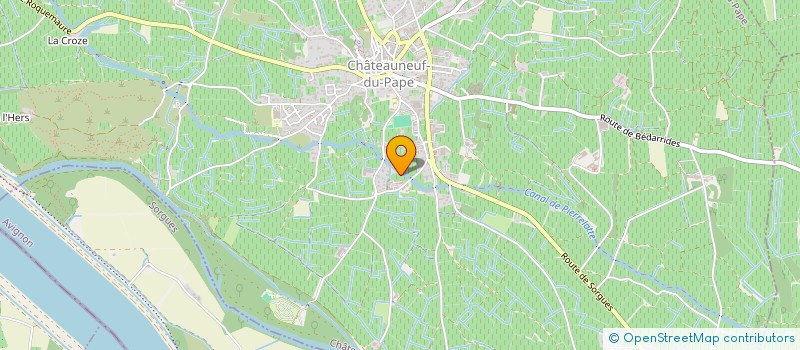 localisation de l'entreprise GERANCE ET PARTICIPATION FAMILLE QUIOT  CHATEAUNEUF-DU-PAPE