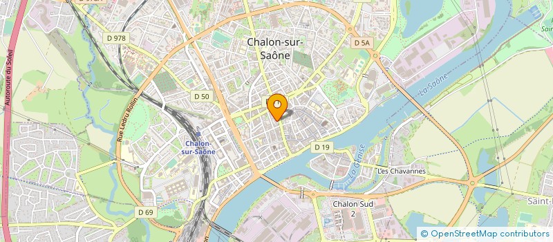 localisation de l'entreprise GERANCE JAYER à CHALON-SUR-SAONE