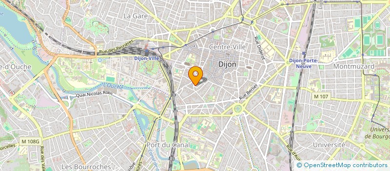 localisation de l'entreprise GERANCE JOUVENCEAU DU 7 PL E.ZOLA  DIJON