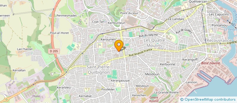 localisation de l'entreprise GERANCE L HOSTIS à BREST