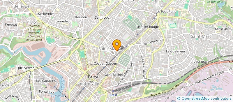 localisation de l'entreprise GERANCE LE BRUN à BREST