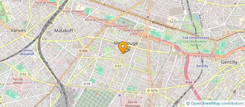 localisation de l'entreprise GERANCE PLUS à MONTROUGE