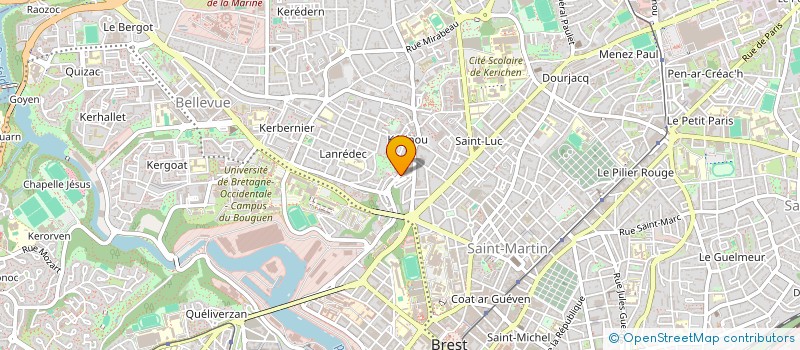 localisation de l'entreprise GERANCE ROUSSAIN à BREST