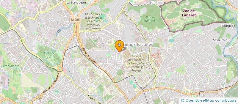 localisation de l'entreprise GERANIMA à MONTPELLIER