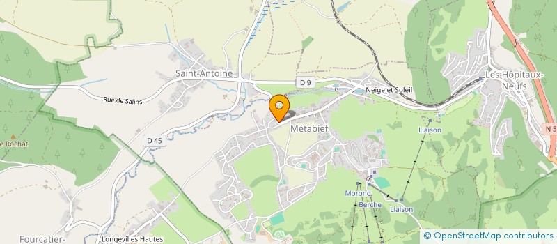 localisation de l'entreprise GERANIUMS ET NEIGE FRAICHE  METABIEF