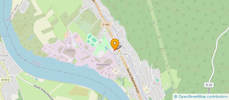 localisation de l'entreprise GERANVIR  LE TRAIT