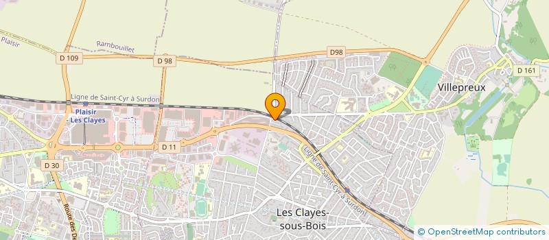 localisation de l'entreprise GERARD à LES CLAYES-SOUS-BOIS