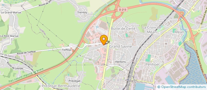 localisation de l'entreprise GERARD  TRIGNAC