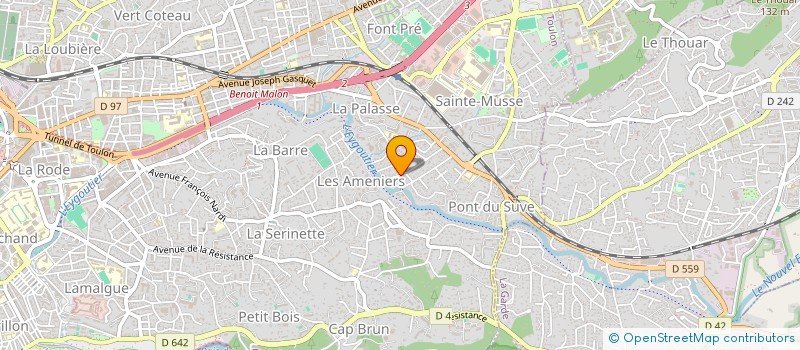 localisation de l'entreprise GERARD  TOULON