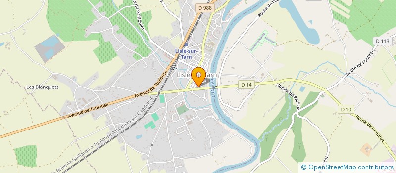 localisation de l'entreprise GERARD à LISLE-SUR-TARN