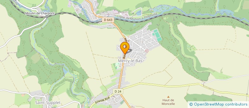 localisation de l'entreprise GERARD  MERCY-LE-BAS