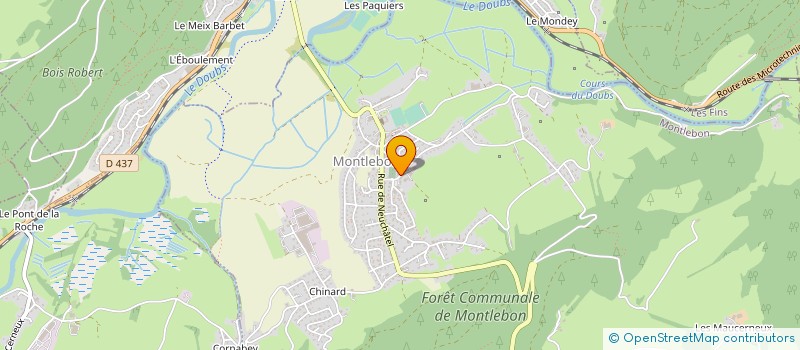 localisation de l'entreprise GERARD ANDRE à MONTLEBON