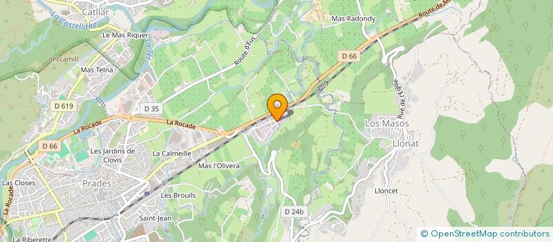 localisation de l'entreprise GERARD BONNAFOUS à PRADES