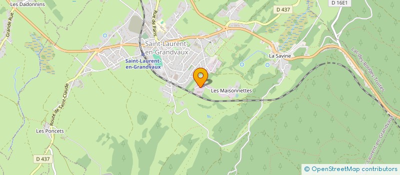 localisation de l'entreprise GERARD - BOUVET  SAINT-LAURENT-EN-GRANDVAUX