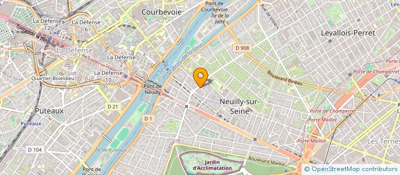 localisation de l'entreprise GERARD BRAULT & ASSOCIES à NEUILLY-SUR-SEINE