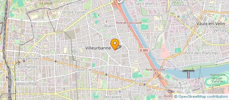 localisation de l'entreprise GERARD CATILLON SARL à VILLEURBANNE