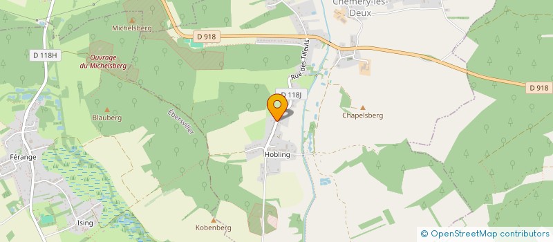 localisation de l'entreprise GERARD CHALTE CONSULTING  VLFLING-LES-BOUZONVILLE