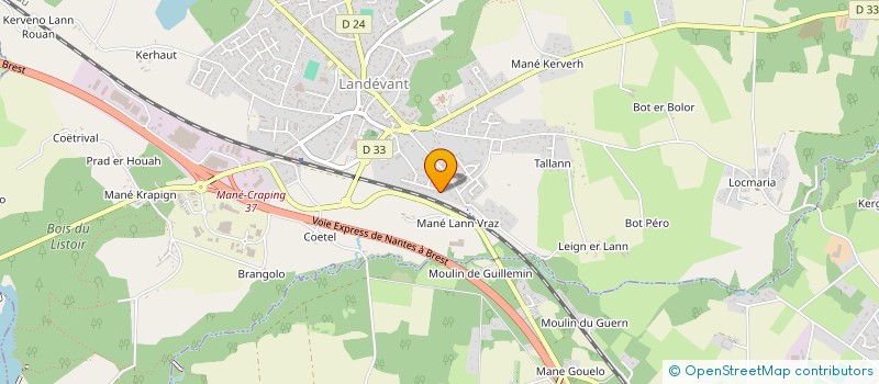 localisation de l'entreprise GERARD CORNE SHIELDING INSTALLATION  LANDEVANT