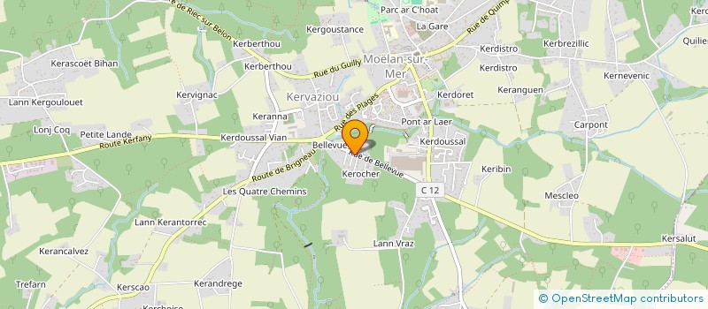 localisation de l'entreprise GERARD CORNOU SARL  MOELAN SUR MER