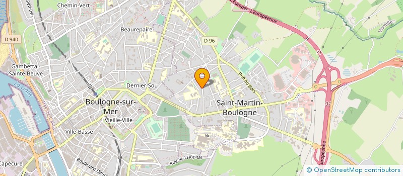 localisation de l'entreprise GERARD DAVID  SAINT-MARTIN-BOULOGNE