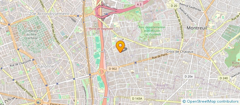 localisation de l'entreprise GERARD-DELANDRE INDIVISION  BAGNOLET