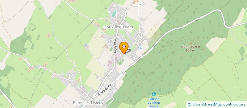 localisation de l'entreprise GERARD DESCOURVIERES  VAL D'USIERS