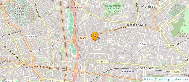 localisation de l'entreprise GERARD DIFFUSION à MONTREUIL