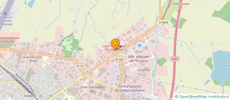 localisation de l'entreprise GERARD DOIZY AUTOMOBILES à CHOLET