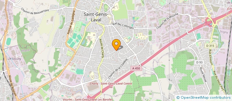 localisation de l'entreprise GERARD GUEROIS à SAINT-GENIS-LAVAL