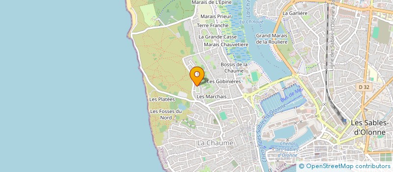 localisation de l'entreprise GERARD HECM à LES SABLES D'OLONNE