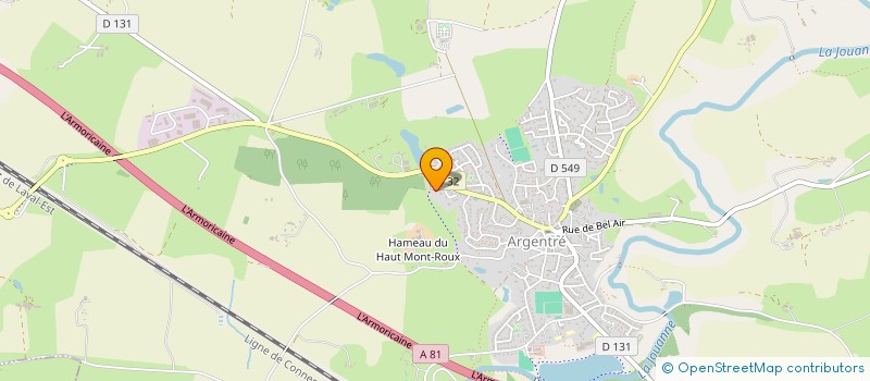 localisation de l'entreprise GERARD INVESTISSEMENT RENOVATION  ARGENTRE