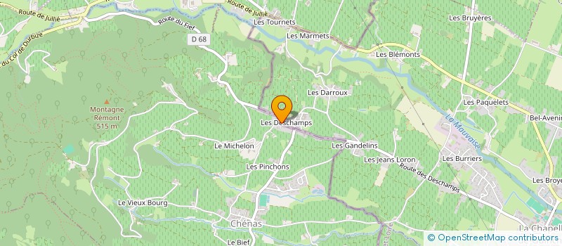 localisation de l'entreprise GERARD LAPIERRE  CHENAS