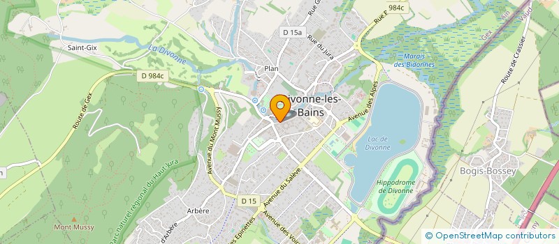 localisation de l'entreprise GERARD LIEVRE à DIVONNE-LES-BAINS