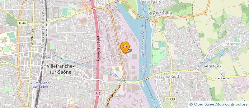 localisation de l'entreprise GERARD MANUTENTION à VILLEFRANCHE-SUR-SAONE