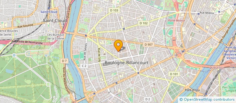 localisation de l'entreprise GERARD MONNEY INTERNATIONAL  BOULOGNE-BILLANCOURT