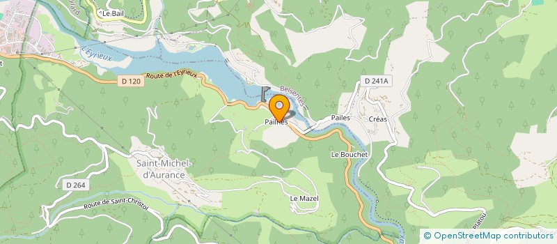 localisation de l'entreprise GERARD PAYET INGENIERIE PRODUCTION INFORMATIQUE ET LOGICIELS  SAINT-MICHEL-D'AURANCE