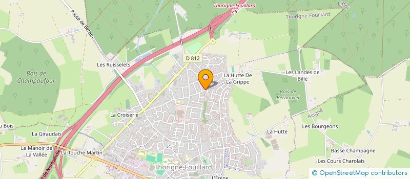 localisation de l'entreprise GERARD PHILIPOT SERVICES  THORIGNE-FOUILLARD