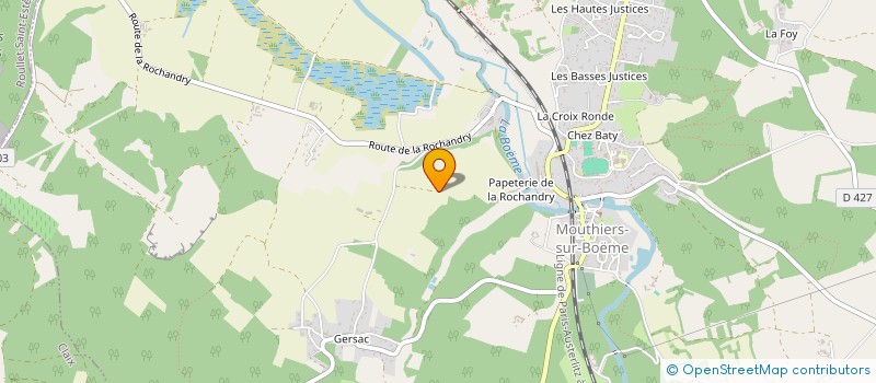 localisation de l'entreprise GERARD PIVETAUD SARL à SIREUIL