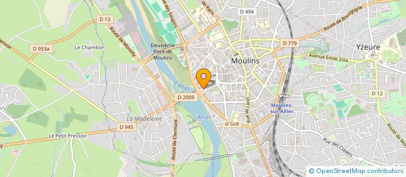 localisation de l'entreprise GERARD RICHARD COMMISSEUR PRISEUR JUDICIAIRE  MOULINS