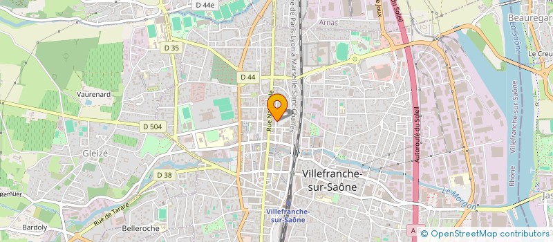localisation de l'entreprise GERARD TABOULOT ET A. PRIM SARL à VILLEFRANCHE-SUR-SAONE