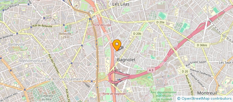 localisation de l'entreprise GERARD TAIEB & ASSOCIES à BAGNOLET