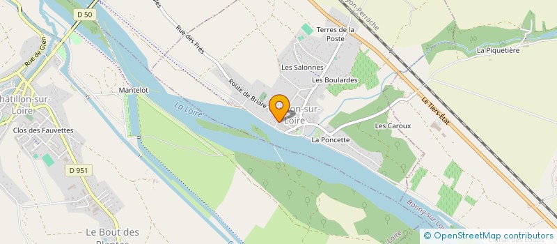 localisation de l'entreprise GERARD VIGREUX SASU à OUSSON-SUR-LOIRE