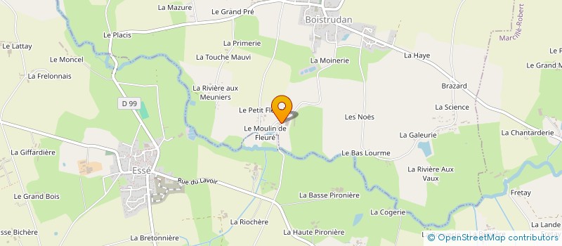 localisation de l'entreprise GERARD VOLAILLES à BOISTRUDAN