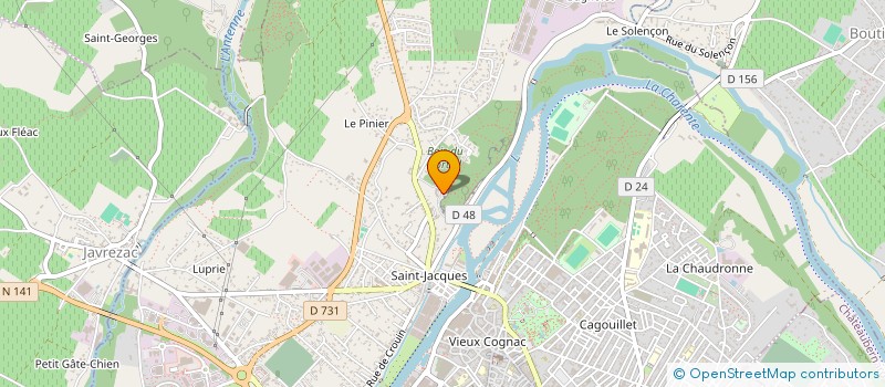 localisation de l'entreprise GERARDIN COLLIGNON INDIVISION  COGNAC