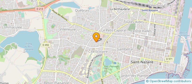 localisation de l'entreprise GERARDIN DELPHINE ET LEHARLE PHILIPPE  SAINT-NAZAIRE