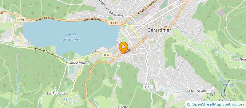 localisation de l'entreprise GERARDMER AUTO PASSION  ANOULD