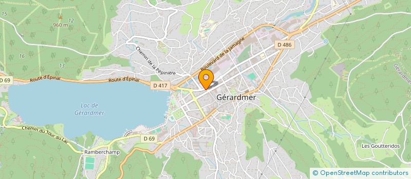 localisation de l'entreprise GERARDPAIN à GERARDMER