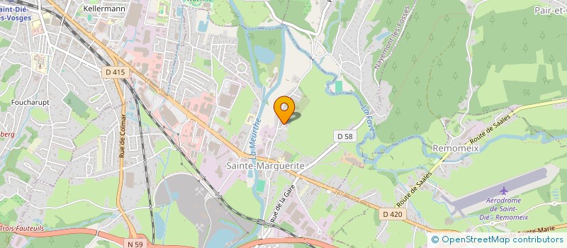 localisation de l'entreprise GERARMENVUCA  GERARDMER