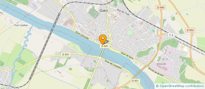 localisation de l'entreprise GERAUD à GIEN